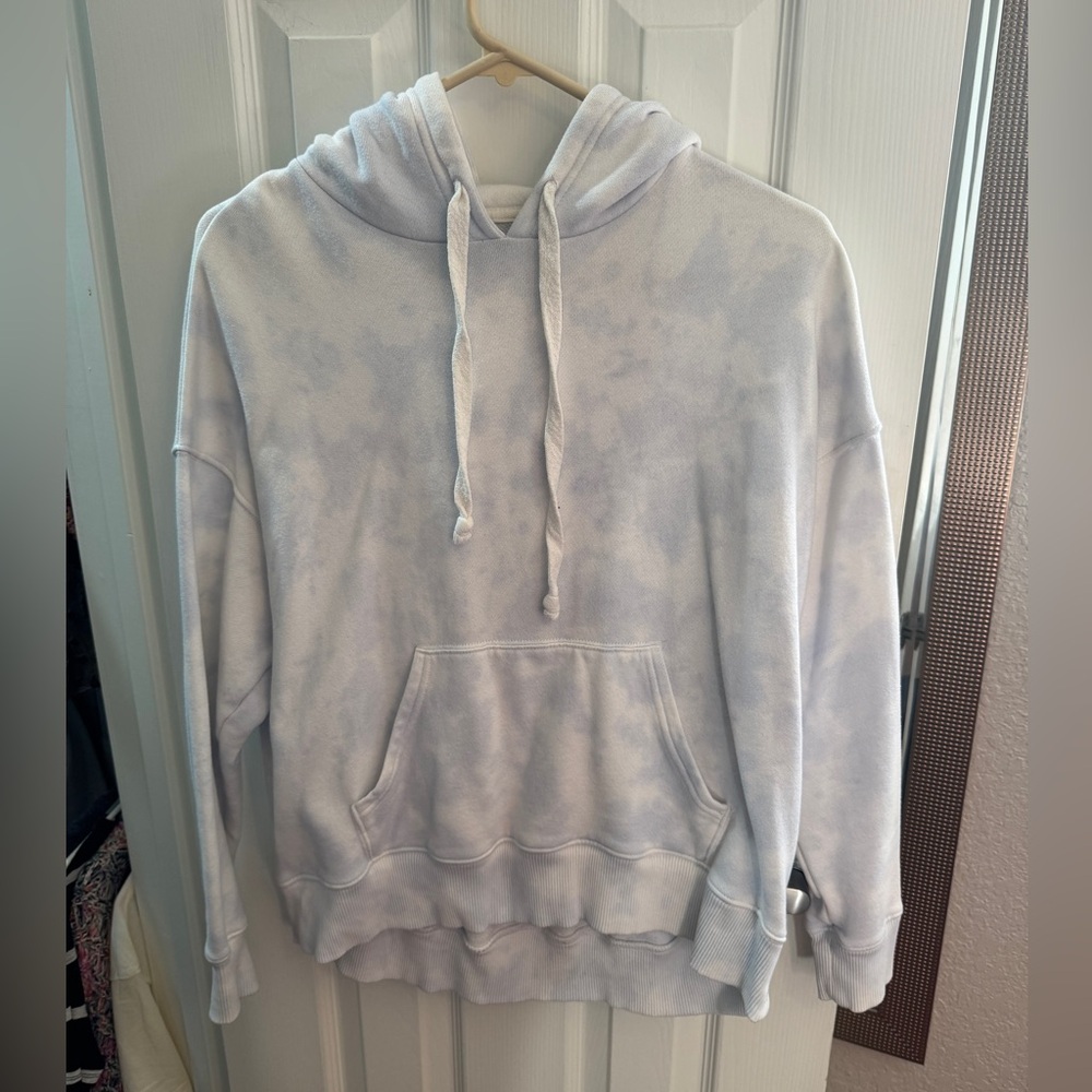 Aerie hoodie Small blue and white tie dye